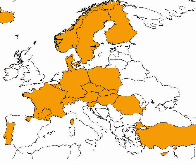 Map of members
